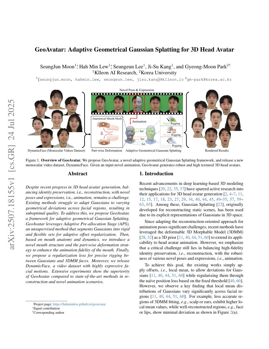 GeoAvatar paper thumbnail