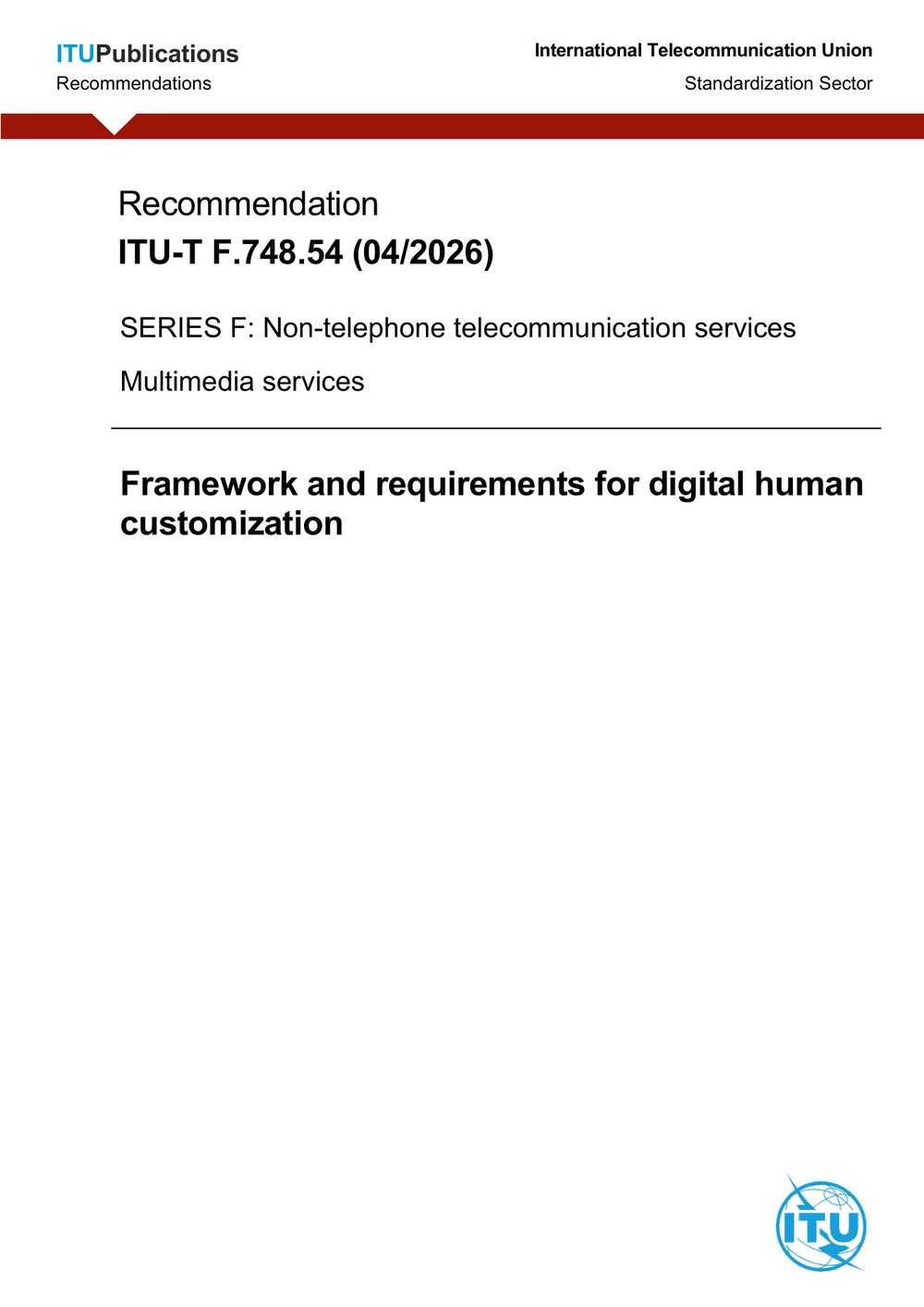ITU-T F.748.54 standard document page